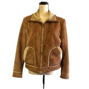 Faux Suede Jacket Exposed Seams Maurices L